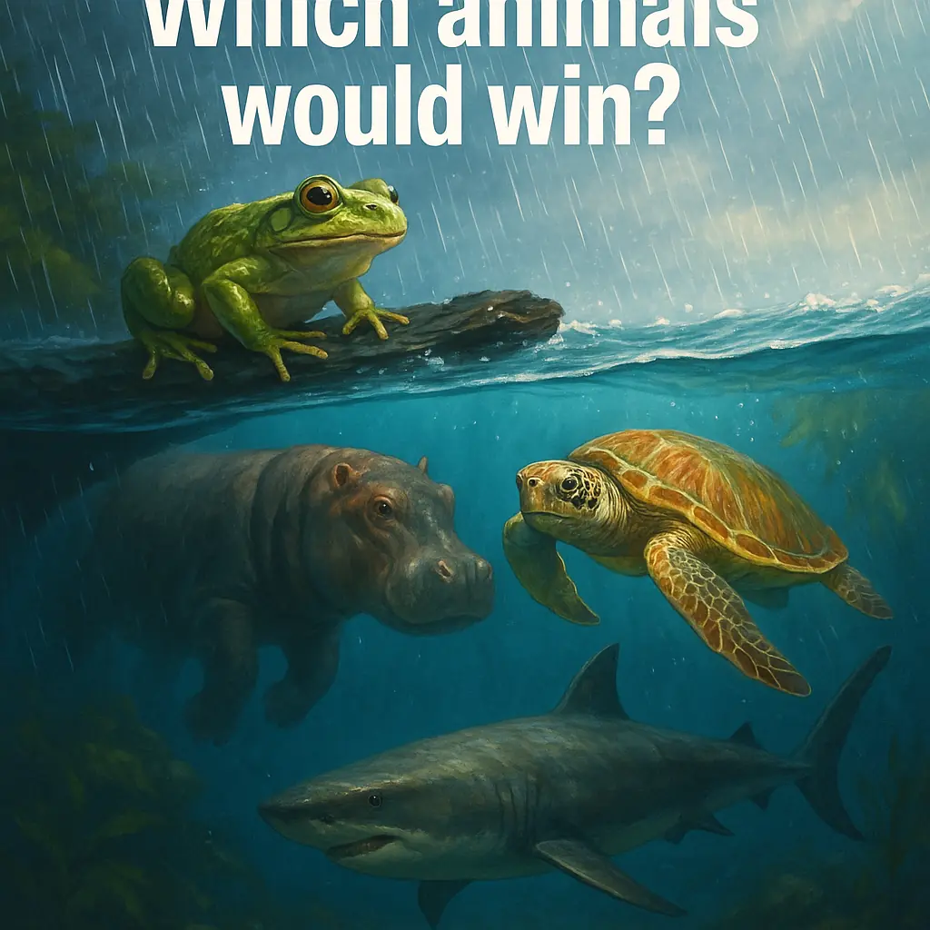 If the world became perpetually wet, which animals would win?