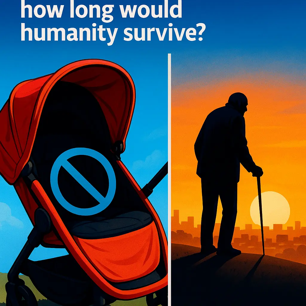 No New Children: How Long Would Humanity Survive?