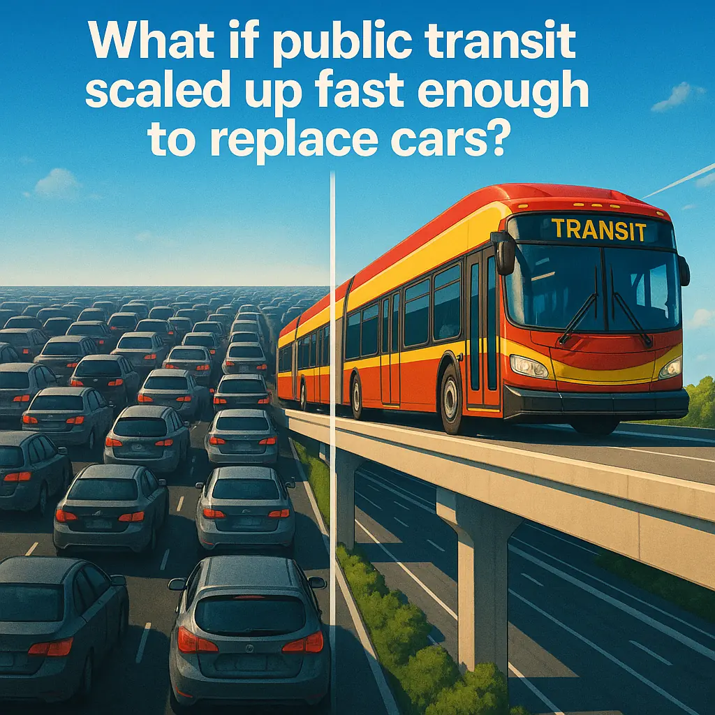 What If Public Transit Scaled Up Fast Enough to Replace Cars?